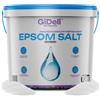 GiDeli Epsom sale da 10 kg in secchio - Sale Epsom per pediluvio rilassante e peeling del corpo - Sale da bagno rigenerante per i muscoli - Contenente magnesio, adatto anche per la cura del giardino