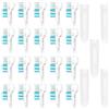 EBIEFLY Set di 20 testine di ricambio per spazzolino elettrico Dual Clean per Oral-B 4732 3733 4734, 20 pezzi, bianco (20221023WH2-20), 1 pezzo