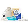 Lil-Lets Applicatore riutilizzabile per tamponi, viene fornito con 6 tamponi Lil-Lets in cotone biologico, cura del ciclo sostenibile, riduce i rifiuti di plastica, facile da usare, facile da pulire