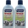 FEI FAN Crema Protettiva Inox, Protegge e Rimuove Calcare, Macchie e Piccoli Graffi, 250ml (2 Unità)