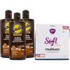 FEI FAN SET EMULSIO: 3x Emulsio Crema Nutriente CURA LEGNO. Nutre In Profondità Con Cera D'Api. Nutre e Protegge Mobili In Legno + Panno Soft Microfibra Multiuso, Formato 33x33