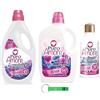 Beni Culinari Puro Amore Rosa Prove Pacchetto - Ammorbidente Liquido + Detersivo + Profumo / 3 Articoli della stessa Fragranza + Beni Culinari Portachiavi Gratis