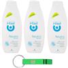 Beni Culinari 3x Infasil Bagnodoccia Neutro Delicato, Clinicamente Testato e Delicato sulla Pelle, Bagnoschiuma 500ml + Portachiavi Beni Culinari in Omaggio