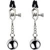 SAUVASFZ Pinze per capezzoli in acciaio inossidabile con sfere di peso, stimolatori del seno, set di pinze per capezzoli sexy, pinze per capezzoli, clitoride, labbra, clip per seno, giocattolo sessuale erotico