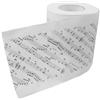 TOPPERFUN Carta Igienica Rotolo con Stampa Note Musicali Decorativa Morbida Assorbente e Resistente per Bagni Eleganti e Regali Originali per Appassionati di Musica