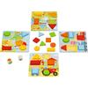 Goki 56760 - Set di 30 cubi di Colori Geometrici, 17,5 x 17,5 cm, in Legno, Cartone