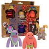 P.M.I. Fuggler Series 2 - Confezione da 6 personaggi di peluche divertenti e raccapriccianti con personaggi nascosti a sorpresa (assortimento A-G) (assortimento A)