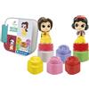 Clementoni - 17843 - Soft Clemmy - Disney Snow White & Belle Playset - Costruzioni Prima Infanzia, Mattoncini Morbidi, Blocchi Bambini 6 Mesi, Gioco Sensoriale, Impilabili, Lavabili, Made in Italy