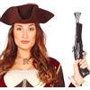 FIESTAS GUIRCA | Pistola Trabucco da Pirata (42 cm) - Accessorio per Costume per Carnevale, Halloween, Feste a Tema, Mascherate, Cosplay Pirata - Adulto Bambino - Marrone Argento