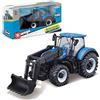 Burago Bburago-1/43 - Ferma Trattore con Caricatore New Holland per Auto, 31632, Colore: Verde
