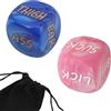 AJOHBM (rosa + blu Set di dadi, divertente gioco di dadi per coppie, 36 modi di giocare -D21Y11