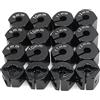 Generic HOBBYSOUL Trasportatore Ruota In Alluminio 1:10, Spessore 9 Mm, 10 Mm, 11 Mm, 12 Mm, Esagonale 12 Mm, Colore Nero, Per Cerchioni RC, Set Di 16 Pezzi