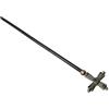 TOPPERFUN Bastone da Passeggio Croce per Costumi Religiosi, Accessorio per Giochi di Ruolo e Halloween, Staffa da Papa Argento 114 Cm per Adulti e Bambini, Accessorio Scenico per Feste