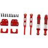 TISHITA Ammortizzatori Giocattolo per Auto RC Assale Posteriore Metallo Molla Kit Miglioramento Accessori Ricambio Adatto per MN82 MN82T MN82S Mn82pro LC79 Ad, Rosso