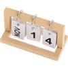 BESPORTBLE Calendario Mensile in Miniatura in Legno Per Casa Delle Bambole Decorazione Da Scrivania Per Arredamento Di Casa Delle Bambole Accessorio Di Scena Per Piccoli Spazi