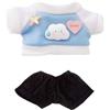 niannyyhouse Vestiti per bambola di peluche, 10 cm ~ 15 cm, con stampa coniglietto, felpa, jeans, accessori per vestire bambole