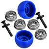 GPM LOS264003 Promoto-MX Upgrades Side Wheel Replacement Lean Bar Wheel Set for LOSI 1:4 Promoto-MX Motorcycle Dirt Bike RTR FXR LOS06000 LOS06002 - Blue