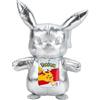 PoKéMoN BO37432, peluche Pikachu (argento, 30 cm), 25 anni di anniversario d'argento - peluche argentato