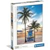 Clementoni - Puzzle 500 Pezzi per Adulti e Ragazzi, Collection, Tema Miami Beach, Idea Regalo Uomo e Donna, Made in Italy, 49x36 cm, 35568