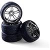 Carson 500900172 1:10 Set di ruote con design a 10 razze (4) emissioni di fumo - accessori per modellismo, pezzi di ricambio, tuning, pneumatici, set di pneumatici