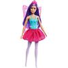 Barbie Dreamtopia-Bambola Fatina cappelli viola e ali rosa