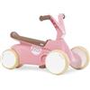 Berg GO² - Auto antiscivolo 2 in 1, in stile retrò, rosa e scivolo per bambini, con pedali pieghevoli, pedali, giocattolo per bambini, adatto per bambini di età compresa tra 10 e 30 mesi, colore: Rosa