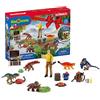 schleich DINOSAURS | Calendario dell'Avvento 2025 - 98984 | con figura snodabile di Luis, 6 mini dinosauri, forziere e tanti accessori | dinosauri giocattolo e idea regalo dai 5 anni | 24 pezzi