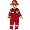 FIESTAS GUIRCA | Costume da Pompiere Bebè (12-18 Mesi) - Cappello e Tuta - Costumi Infantili per Halloween, Carnevale e Feste in Maschera da Pompiere - Ideale per Bambini Piccoli - Rosso