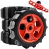 GDOOL 4 pezzi scala 1/8 RC Buggy Paddle pneumatici esagonali 17 mm ruote e 17 mm dadi esagonali chiave in metallo strumenti per Traxxas Arrma Typhon 3S 6S Losi HPI Redcat neve, sabbia, deserto off