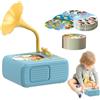 Generico Grammofono per Bambini con 96 Carte, Disco Fonografico con Lettore Musicale per Storie per Bambini, Giocattolo Sensoriale