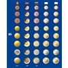 SAFE 1861 - Set di 5 Pagine illustrate a Colori per Serie Euro Complete (1 Cent - 2 Euro) - Compatibili con Album TOPset 7817 - Senza Capsule