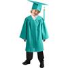 Generic Set Toga e Tocco Bambini Cerimonia di Laurea Vestito Accademico Scuola Materna Primaria Media Costume Dottorato Abito con Cappello Nappina Chiusura Lampo Unisex Vari Colori Festa (GN1, 5-6 Years)