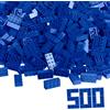 Simba Blox 104118925 - Set di 8 mattoncini da Costruzione, Colore Blu, 500 Pezzi