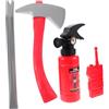 iplusmile Set Attrezzi Pompieri Giocattolo Per Ragazzo Ragazza 3-5 Anni, Accessori Cosplay Vigile Del Fuoco, Kit 4 Pezzi Per Gioco Di Ruolo, Feste in Maschera e Spettacoli