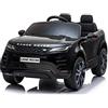 FINOOS Auto Macchina ELETTRICA per Bambini 12V Range Rover EVOQUE con Musica Bluetooth, Telecomando (Nero)