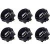Digitalkey Set 6 Pulsanti SANWA OBSF-30-K - Bottoni Arcade Gamepad per Cabinati e Bartop (Nero)