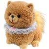 Sulxyi Simulazione Peluche Pomerania, Materiale Morbido e coccoloso, 25 cm, Peluche Pomerania, Cucciolo di, Design Realistico Cucciolo, Ideale per Bambini Ragazze e Ragazzi