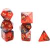 TIANTIAN 7 pezzi dadi poliedrici set dadi acrilici modello cielo stellato multi dadi laterali per giochi di ruolo tavolo tavolo