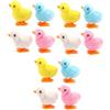HONITANO 12 Pezzi Giocattoli a Carica Pulcino Saltellante in Peluche e Pp, Design a Carica Movimento Camminante, Giocattolo per Gatti e Piccoli Animali, per Decorazione Casa Colore Casuale