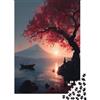 kaiyun Paesaggio Giapponese Puzzle 1000Pcs Decorazione Per La Casa. Rilassamento E Intelligence Per Adulti E Bambini Da 14 Anni 70x50cm/1000pcs