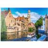 MyPuzzle.com MyPuzzle Vista Classica Del Centro Storico Con Canale Di Bruges, Provincia Delle Fiandre Occidentali - Premium 1000 Pezzi Puzzle - MyPuzzle Collezione speciale di Puzzle Galaxy