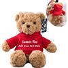 MeterBear Orsacchiotto Peluche Personalizzato con Nome Foto, Orsetto di Peluche Teddy Bear come Regali Personalizzati per lui Natale Regali Compleanno San Valentino Anniversario (26cm)
