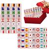 Generico Set Di Mahjong | Giocattolo Classico Da Tavolo,Gioco Da Tavolo Per La Famiglia,Per Famiglia Amici Uomini Donne Ragazzi