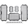 AXspeed - Kit di rete di protezione per finestre in metallo per 1/10 RC TRX-4 TRX 4 RC auto