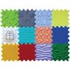 ORTOTO Set di 12 tappetini massaggianti a puzzle, tappetino ortopedico da gioco per bambini, giochi sensoriali, piastrelle ad incastro, set di tappeti