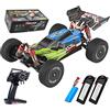 X-Verse WLtoys XKS 144001 Macchina Telecomandata, 60 km/h Alta velocità Auto Radiocomandata di Tutto Terreno 4WD 1:14 Veicolo 2.4GHz Regalo di per adulti e bambini - 3 Batteria (Blu)
