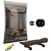 Generico Skateboard da | Mini skateboard con giocattoli per le dita | Tastiere creative per bambini e adulti: skatebard in legno con ruote in PU, giocattolo per allenarsi per la coordinazione delle dita