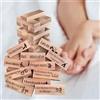 Generic Coppia di blocchi di gioco, gioco a torre di blocco super cattivo, per coppie e adulti, torre di legno impilabili, giochi di San Valentino, amanti dei giochi di ubriachezza, progettati per coppie che