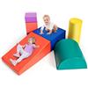 LIFEZEAL Set di 6 blocchi di costruzione in schiuma per bambini, moduli di capacità motorie in schiuma con scivolo - giocattoli educativi, in PU ed EPE, per casa, scuola materna (colorato 2)