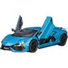 EMRGAZQD Veicoli a Motore in Scala 1/24 For Lamborghini Revuelto Scala Supercar Modello Finito Di Veicoli Pressofusi Con Luce Sonora Pull-back Modello di Auto Replica(Blue)